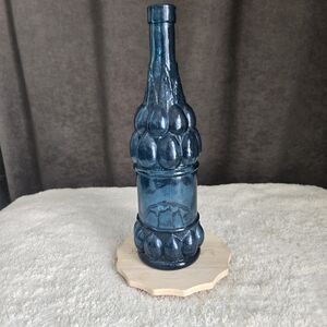 Blue Decorative Glass Bottle